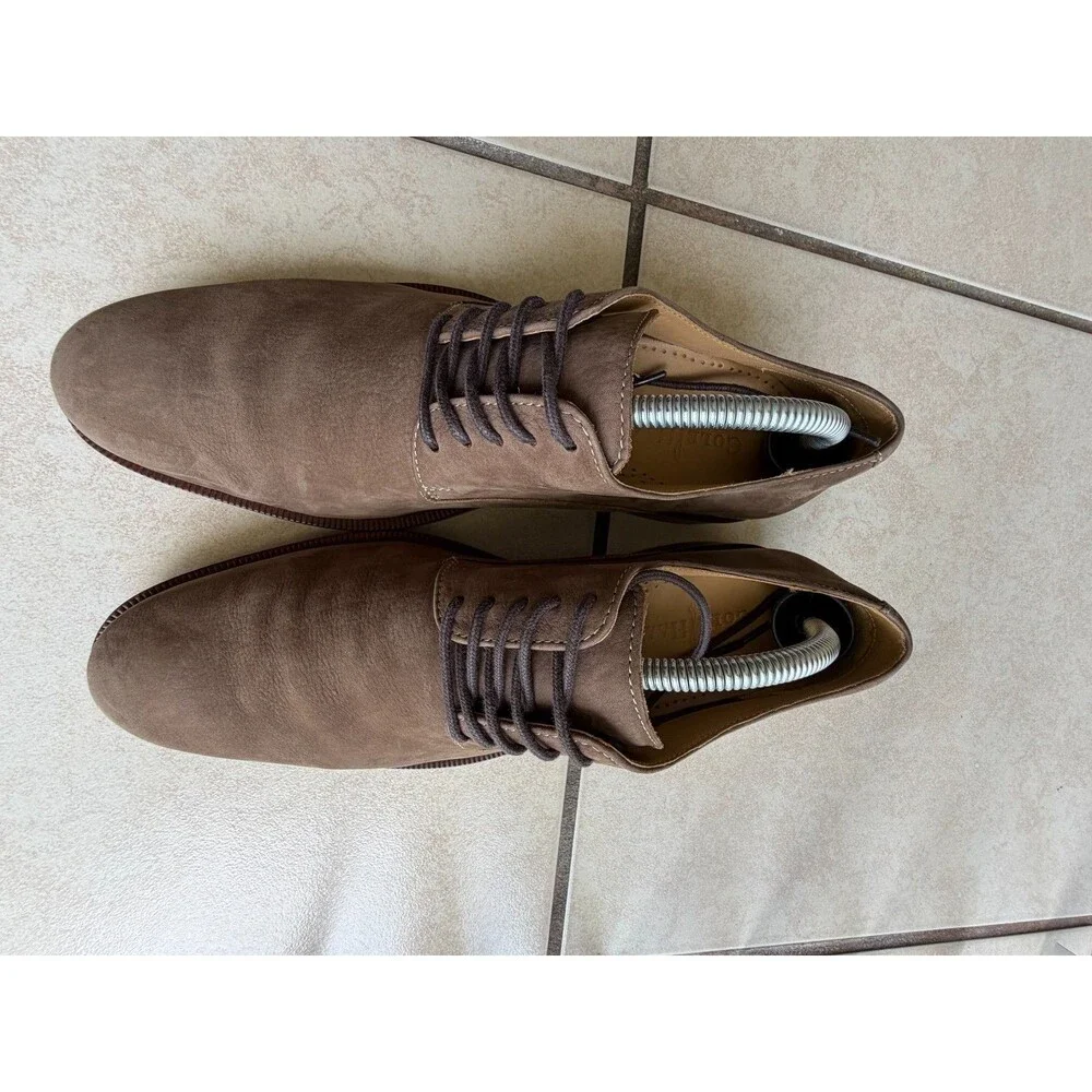 Cole Haan Colton Plain Toe Derby Oxfords Men's Size 9 M Brown Suede C12421